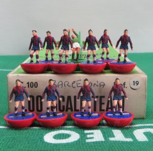 SUBBUTEO HW TEAM REF 19 BARCELONA ON REVERSE BASES, IN ORIGINAL NUMBERED BOX. for sale on Ebay