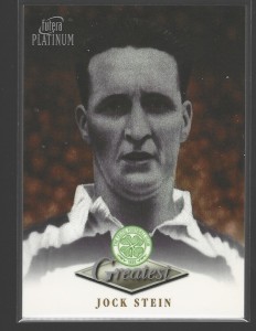 VINTAGE FUTERA PLATINUM 1999 - JOCK STEIN - CELTIC GREATEST CARD -EX for sale on Ebay