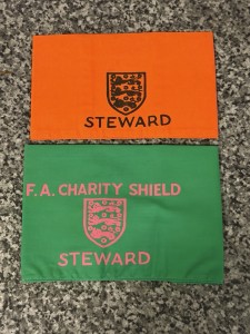 1970s Wembley England Charity Shield FA Stewards/ press Armbands for sale on Ebay