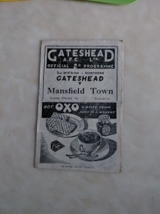 GATESHEAD A.F.C. V MANSFIELD TOWN ( SATURDAY 7TH FEBRUARY 1948 ) for sale on Ebay