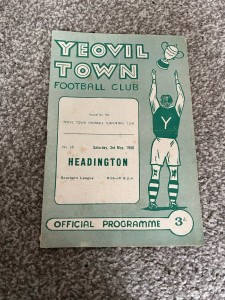 YEOVIL TOWN V HEADINGTON SOUTHERN LEAGUE 1957-58 for sale on Ebay