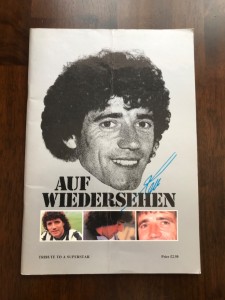 Kevin Keegan Vintage Football Testimonial Programme Brochure Auf Wiedersehen for sale on Ebay