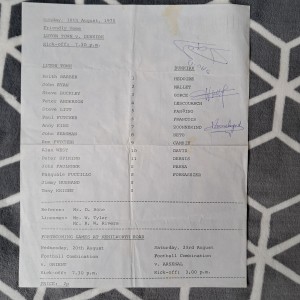LUTON V. DUNKIRK - 18.8.75 - FRIENDLY for sale on Ebay