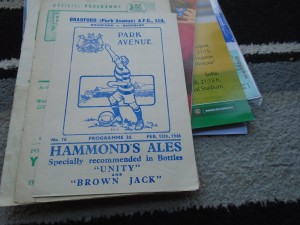 BRADFORD PARK AVENUE V BARNSLEY 1945-6 for sale on Ebay