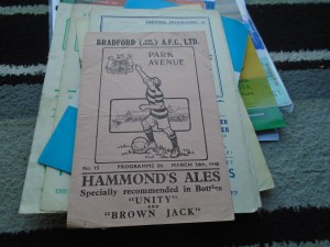 BRADFORD PARK AVENUE V DONCASTER ROVERS 1944-5 WAR TIME ISSUE for sale on Ebay