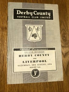 Derby County V Liverpool 1954/55 for sale on Ebay