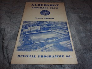 ALDERSHOT V NEWPORT COUNTY PROGRAMME SEASON 66 - 67 for sale on Ebay