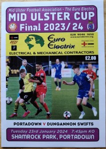MID-ULSTER CUP FINAL   2023-2024       PORTADOWN v DUNGANNON SWIFTS for sale on Ebay