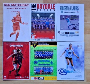 6 women's football programmes - Aberdeen  Hibernian  Gretna  St Austell Liskeard for sale on Ebay