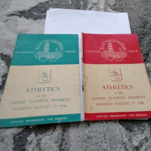 2 x London Olympic Athletics Programmes 2/3 1948. for sale on Ebay