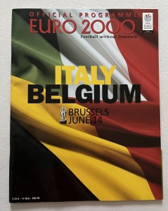 Euro 2000 Italy v Belgium Official Programme for sale on Ebay
