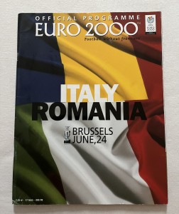 Euro 2000 Italy v Romania Official Programme for sale on Ebay