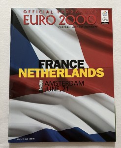 Euro 2000 France v Netherlands Official Programme for sale on Ebay