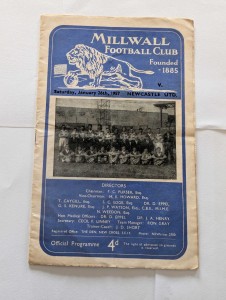 Millwall v Newcastle FAC 4th Round  26/01/1957 for sale on Ebay