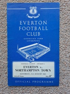 Everton v Northampton 65/66 Div 1 for sale on Ebay