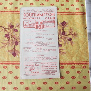 Southampton v Preston Div 2 1950/1 for sale on Ebay