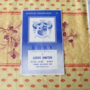 Bury v Leeds Div 2 1955/6 for sale on Ebay
