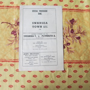 Swansea v Plymouth Div 2 1953/4 for sale on Ebay