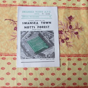 Swansea v Nottingham Forest Div 2 1955/6 for sale on Ebay