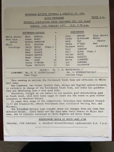 Tottenham Youth v Portsmouth Youth, FA Youth Cup, 1976/77 for sale on Ebay
