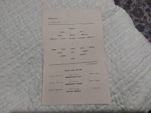 Swansea Town A v B Team (Trial Match) 1950/51 for sale on Ebay