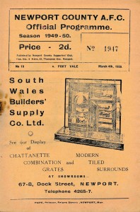 Newport County v Port Vale 1949/1950 - Football Programme for sale on Ebay