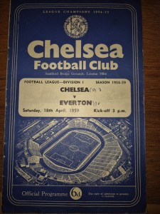 Chelsea v Everton 18th April 1959 - Football Programme for sale on Ebay