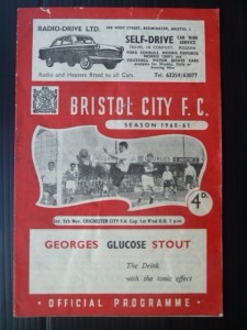 BRISTOL CITY  v  Chichester City  60/1   FA Cup. for sale on Ebay