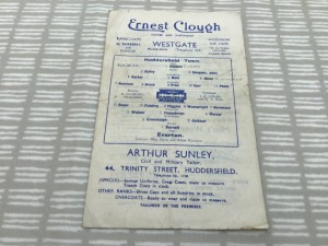 Huddersfield v Everton 1945/46 Football League North 4 Pager 23 March 1946 for sale on Ebay