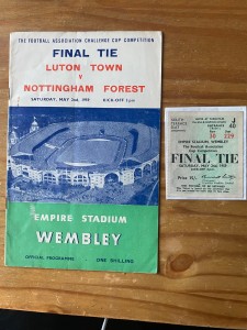 1959 FA Cup Final Programme & Ticket Stub: Luton Town v Nottingham Forest  for sale on Ebay
