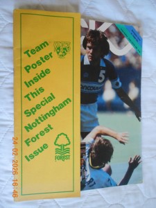 NOTTINGHAM FOREST  v  TAMPA BAY ROWDIES  FRIENDLY   25/7/1980 for sale on Ebay
