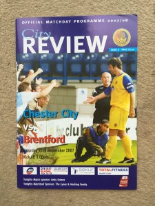 Chester City v Brentford - Coca~Cola League 2 2007/08 Programme for sale on Ebay