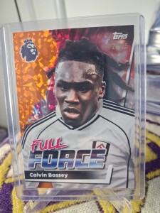 Calvin Bassey Full Force /25 Topps Premier League Fulham for sale on Ebay