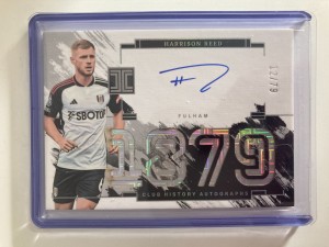 PANINI IMPECCABLE 23/24 HARRISON REED FULHAM 1879 AUTO 12/79. for sale on Ebay