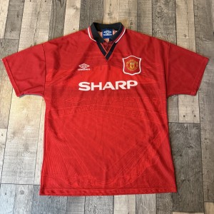 Manchester United Home Shirt 1996/1998 Size L Perfect Condition Vintage for sale on Ebay