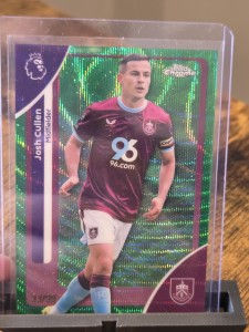 Topps Chrome EPL 25/26 Josh Cullen Burnley /99 Green Wave for sale on Ebay