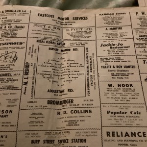 Early 1960s?? Ruislip Manor FC v Addlestone reserves. Reserves section  for sale on Ebay