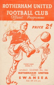 Rotherham United v Swansea Town 1952/1953 - Football Programme for sale on Ebay