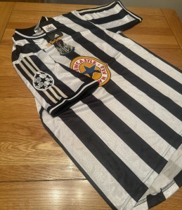 Newcastle United 1997/99 Retro Home Champions League Shirt Size Medium for sale on Ebay