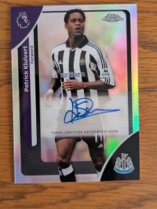 Patrick Kluivert Base Auto - Topps Chrome Premier League 25/26 - Newcastle for sale on Ebay