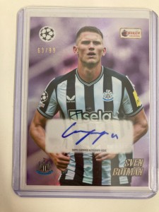 TOPPS MERLIN 2023-2024 SVEN BOTMAN NEWCASTLE UNITED AUTOGRAPH 63/99. for sale on Ebay
