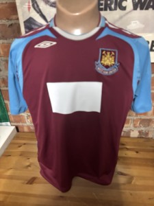 UMBRO WEST HAM UNITED UTD HOME FOOTBALL SHIRT ADULT SIZE LARGE for sale on Ebay