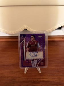 Carlos Tevez Purple Auto /75 PL Chrome 25-26 West Ham United FC for sale on Ebay