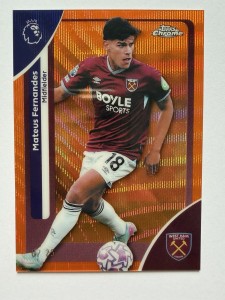 Matheus Fernandes - Orange 2/25 - West Ham United - Topps Chrome 2026 for sale on Ebay