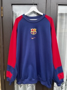 Rare FC Barcelona 1998/00 Vintage Training Football Sweatshirt - Nike XL for sale on Ebay