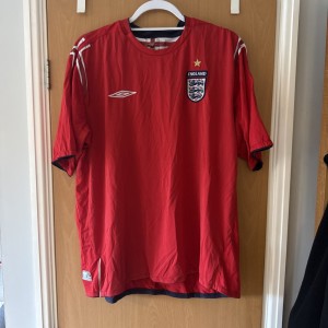 2004-2006 England Umbro away football shirt Short sleeve size XXL for sale on Ebay