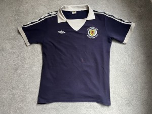 1978 FIFA World Cup Scotland Football Shirt  Size Large Argentina 15 Gemmil for sale on Ebay
