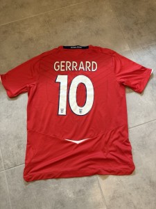 England 2008 2009 2010 Red Liverpool Umbro Away Gerrard 10 Shirt EXCELLENT RARE for sale on Ebay