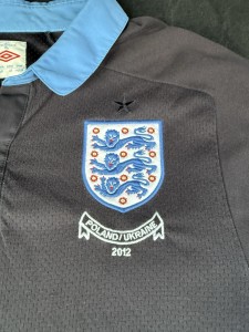England Euro 2012 Navy Blue Away Shirt 2011 2013 Umbro Poland Ukraine Stitching for sale on Ebay