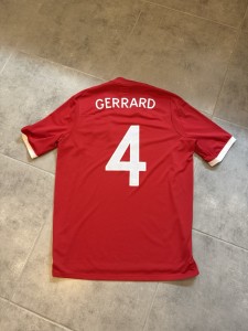England 2010 2011 2012 Red Umbro Liverpool Away Shirt STEVEN GERRARD - Excellent for sale on Ebay